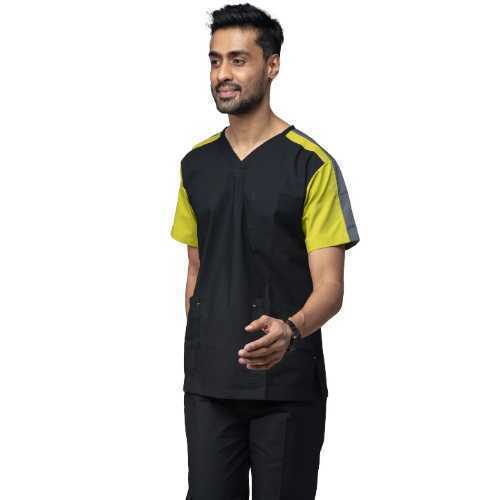 Mens-Designer-Scrub-Suit-Black-&-Lime-Green