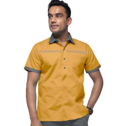 Men-Professional-Support-Staff-Shirt-Mustard