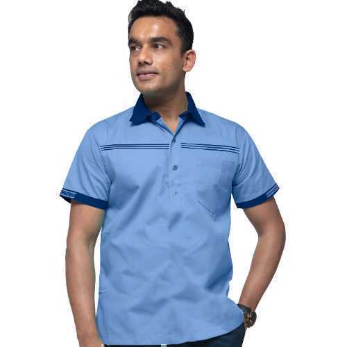 Men-Professional-Support-Staff-Shirt-Ocean-Blue