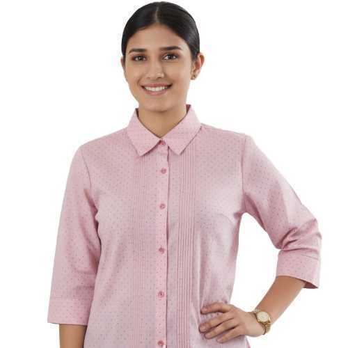 Female-Front-Office-Shirt-(Dobby-/-Pintuck-Design)-Maroon