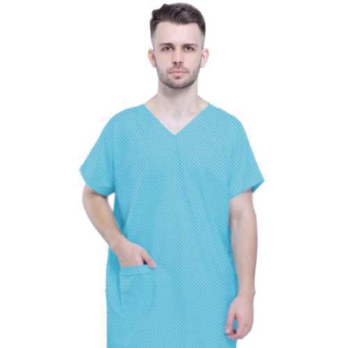 Unisex-Patient-Gown---Back-Open---Dobby-Checks