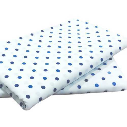 Bedsheets--Blue-Dots-Design