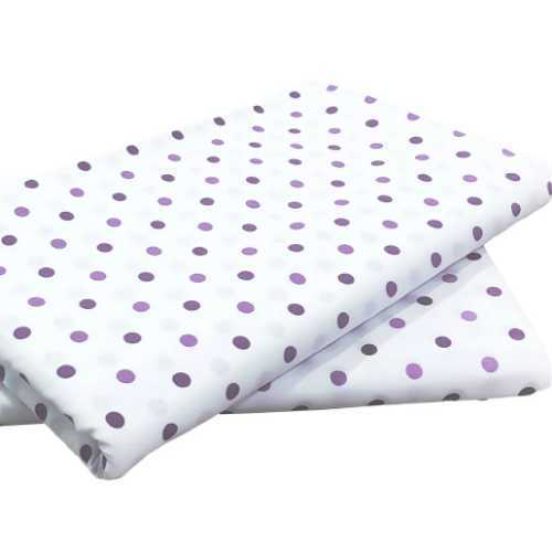 Bedsheets--Purple-Dots-Design