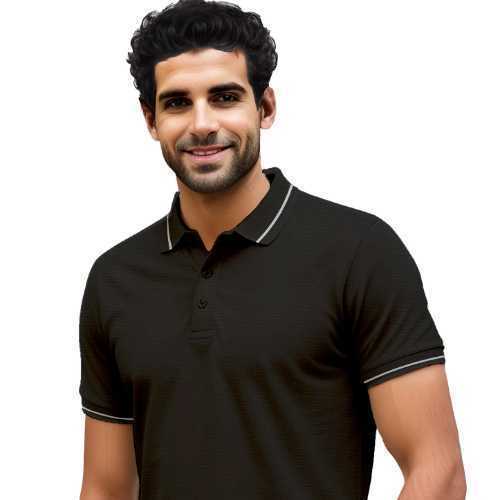 Mens-Polo-T-Shirt---Black