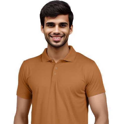 Mens-Polyester-Polo-T-Shirt--Woody-Orange