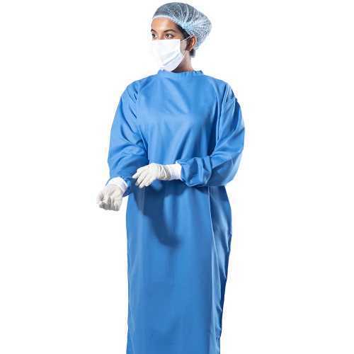 Unisex-Isolation-Gown-Light-Blue